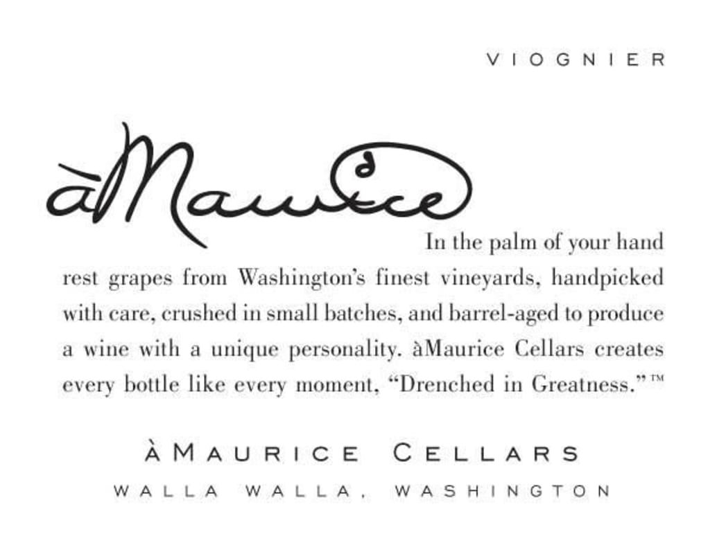 aMaurice Viognier 2007 Front Label