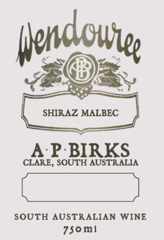 Wendouree Shiraz Malbec 2013 Front Label