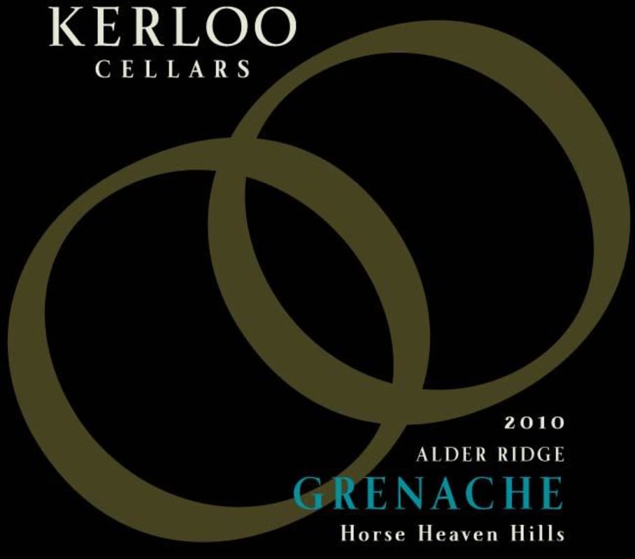 Kerloo Cellars Alder Ridge Vineyard Grenache 2010 Front Label