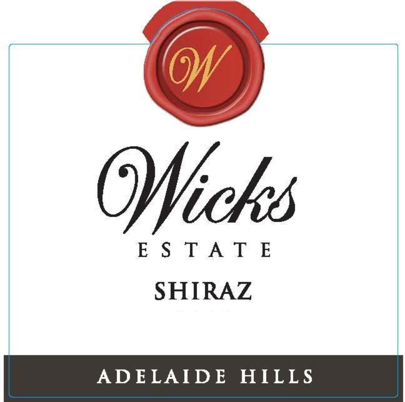 Wicks Estate Shiraz 2014 Front Label