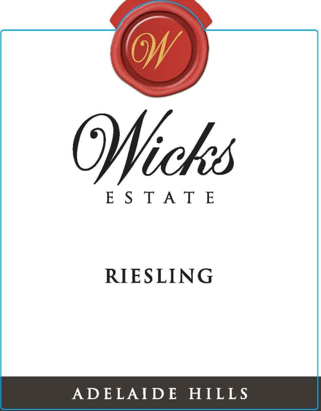 Wicks Estate Riesling 2016 Front Label