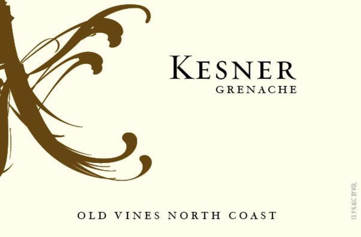 Kesner Wines Old Vines Grenache 2011 Front Label