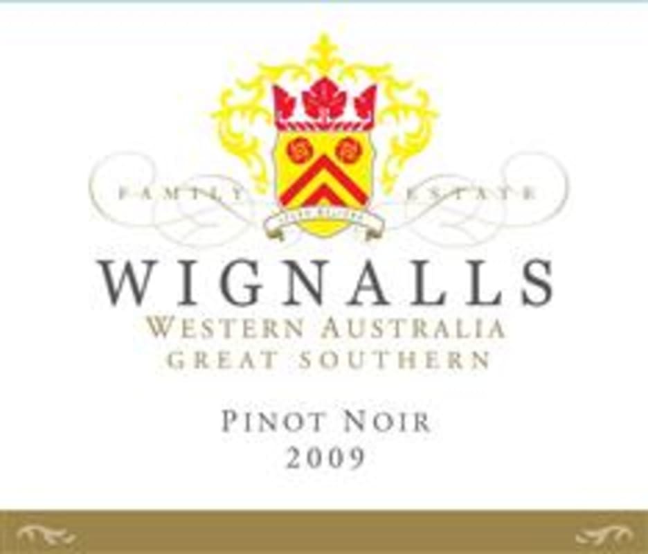 Wignall's Wines Pinot Noir 2009 Front Label