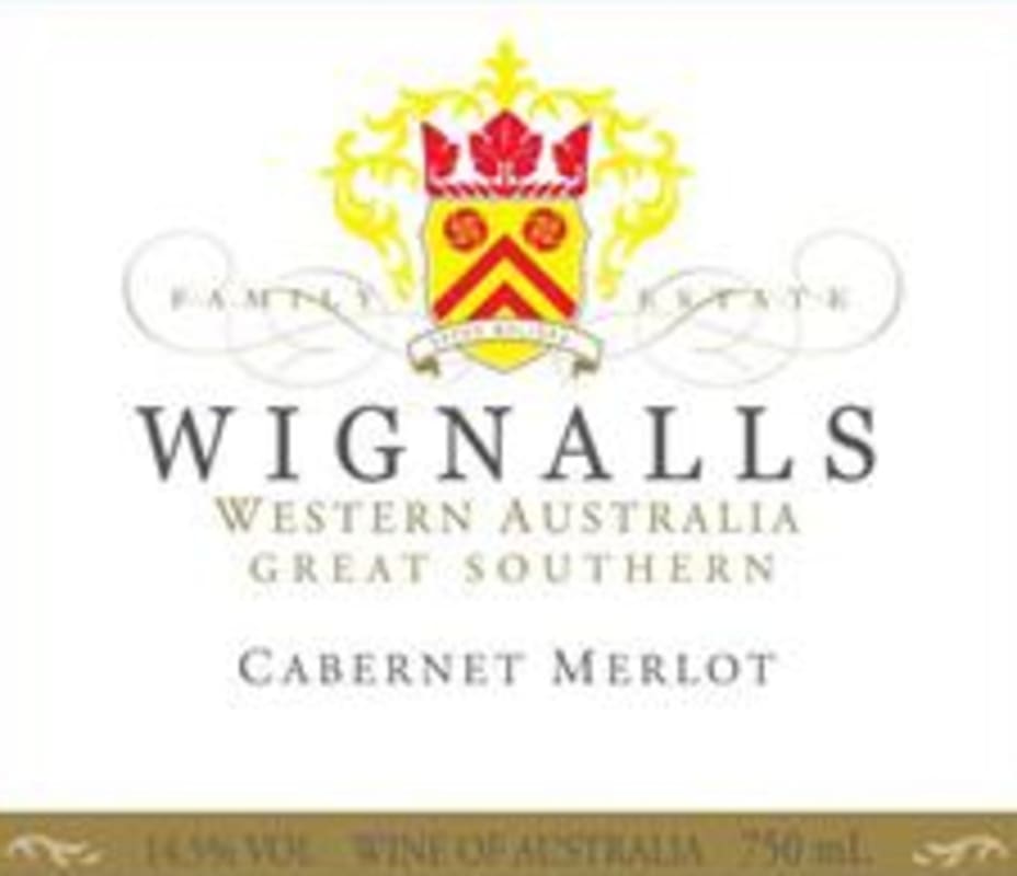 Wignall's Wines Cabernet Sauvignon Merlot 2009 Front Label