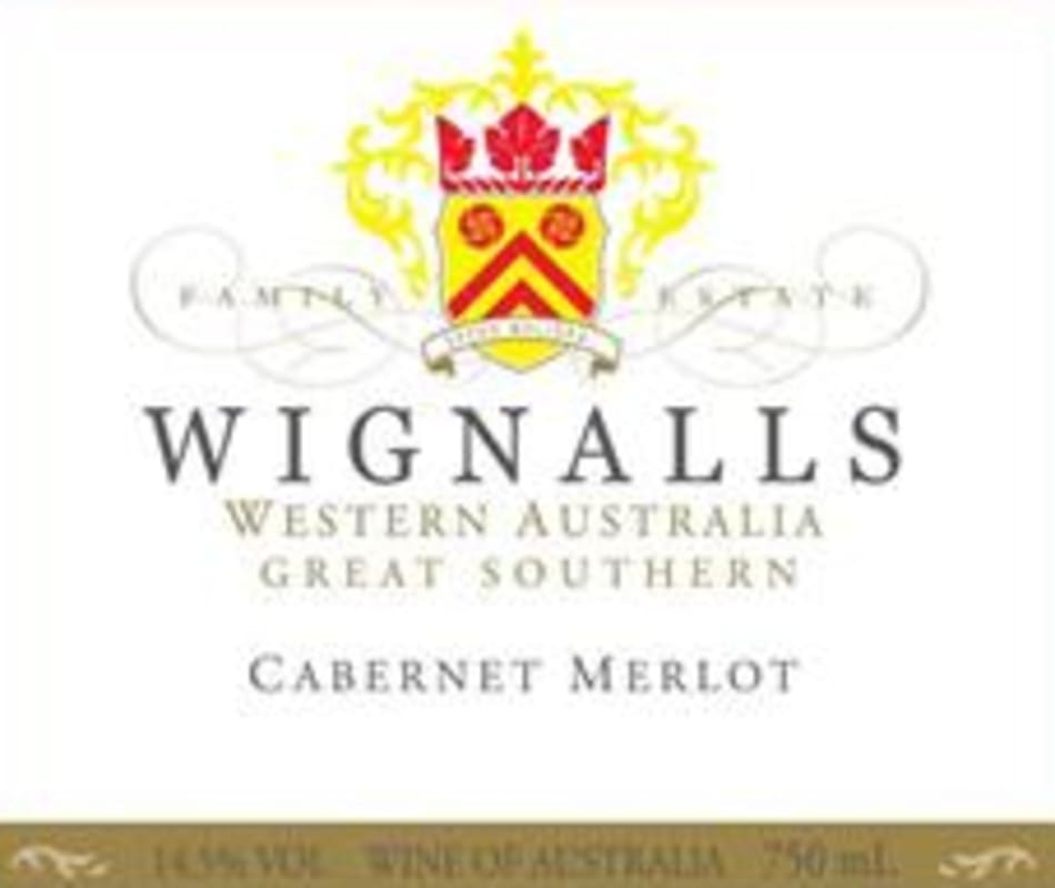 Wignall's Wines Cabernet Sauvignon Merlot 2014 Front Label