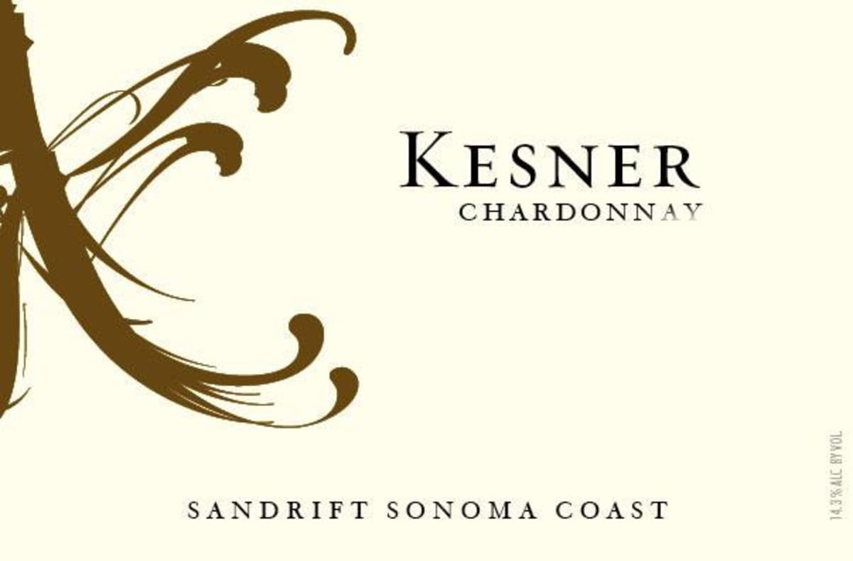 Kesner Wines Sandrift Chardonnay 2010 Front Label