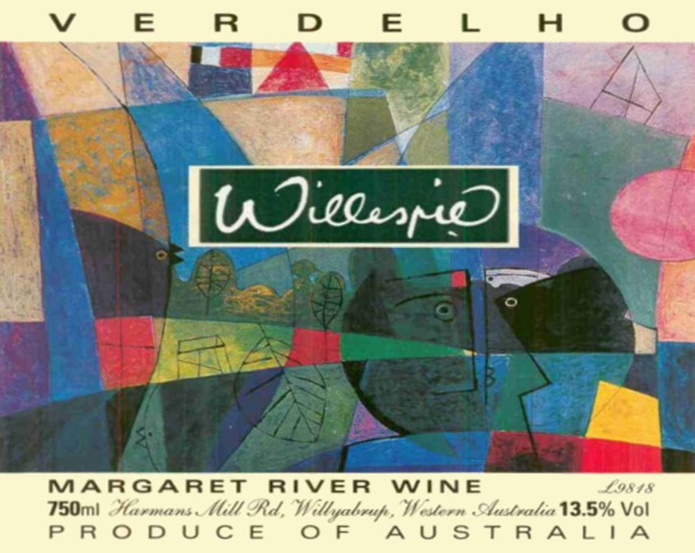 Willespie Verdelho 2000 Front Label