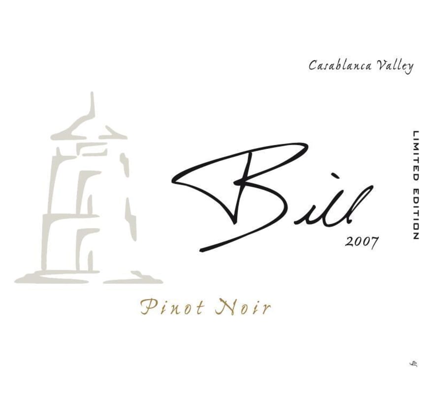 William Cole Vineyards (Chile) Bill Pinot Noir 2007 Front Label