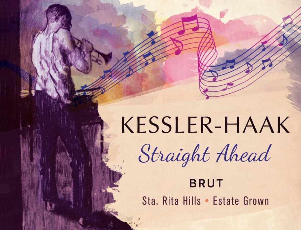 Kessler-Haak Vineyard and Winery Straight Ahead Brut 2012 Front Label