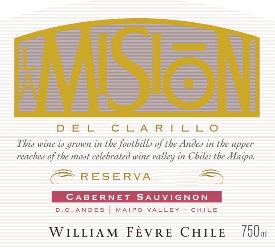 William Fevre (Chile) La Mision Reserva Cabernet Sauvignon 2013 Front Label