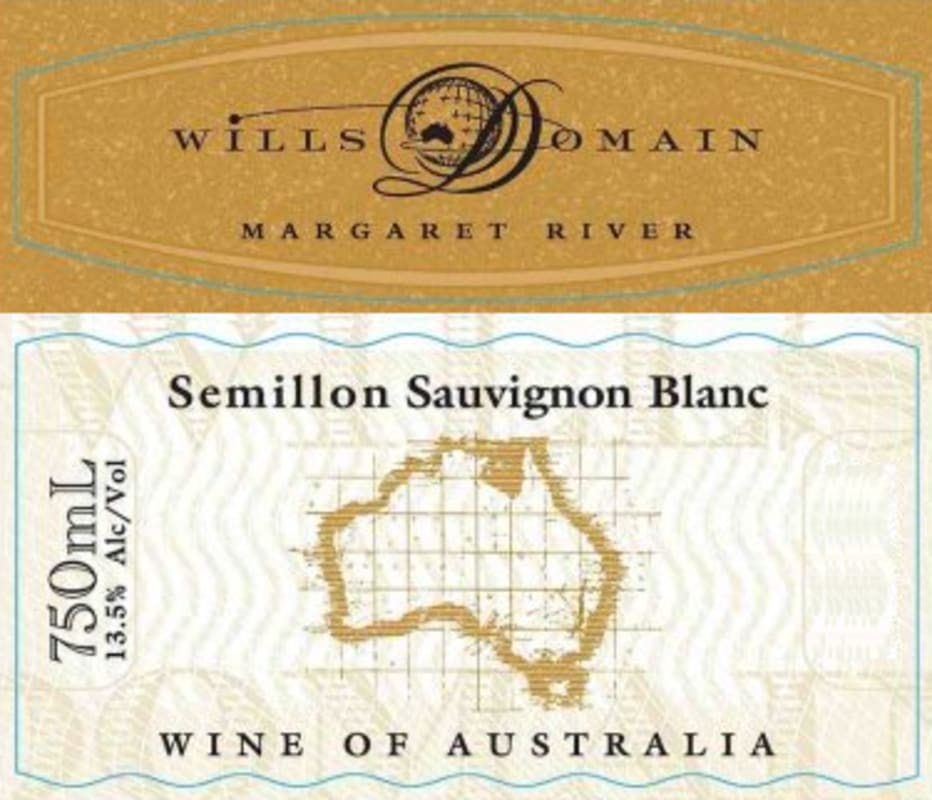 Wills Domain Semillon Sauvignon Blanc 2013 Front Label