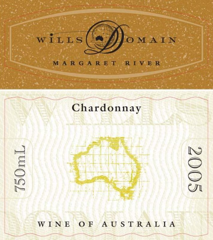 Wills Domain Chardonnay 2005 Front Label