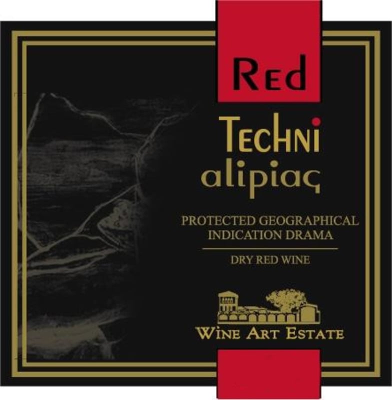 Wine Art Estate Techni Alipias Red 2009 Front Label