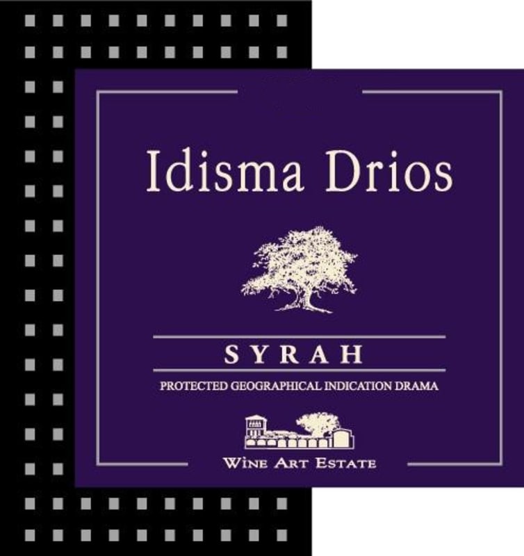 Wine Art Estate Idisma Drios Syrah 2009 Front Label