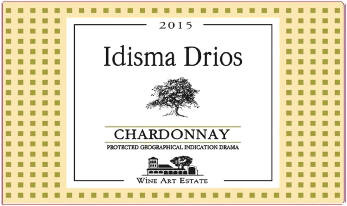 Wine Art Estate Idisma Drios Chardonnay 2015 Front Label