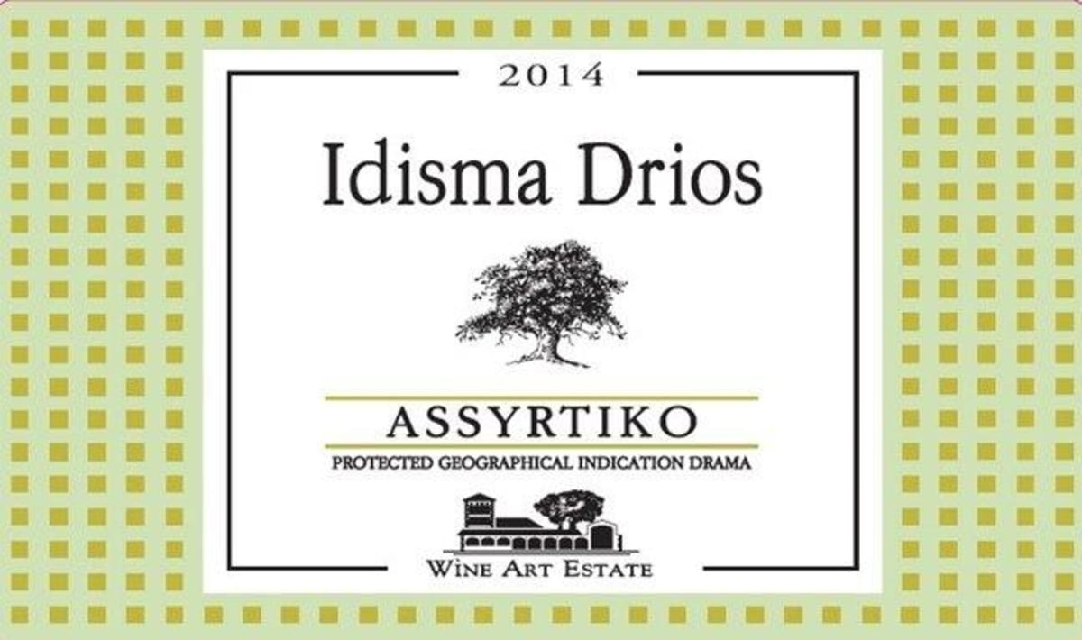 Wine Art Estate Idisma Drios Assyrtico 2014 Front Label