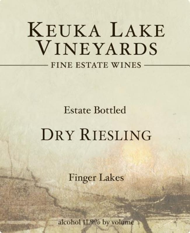 Keuka Lake Vineyards Estate Dry Riesling 2012 Front Label