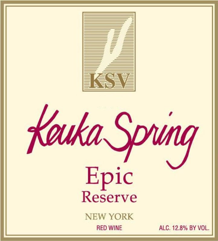 Keuka Spring Winery Epic Reserve 2014 Front Label