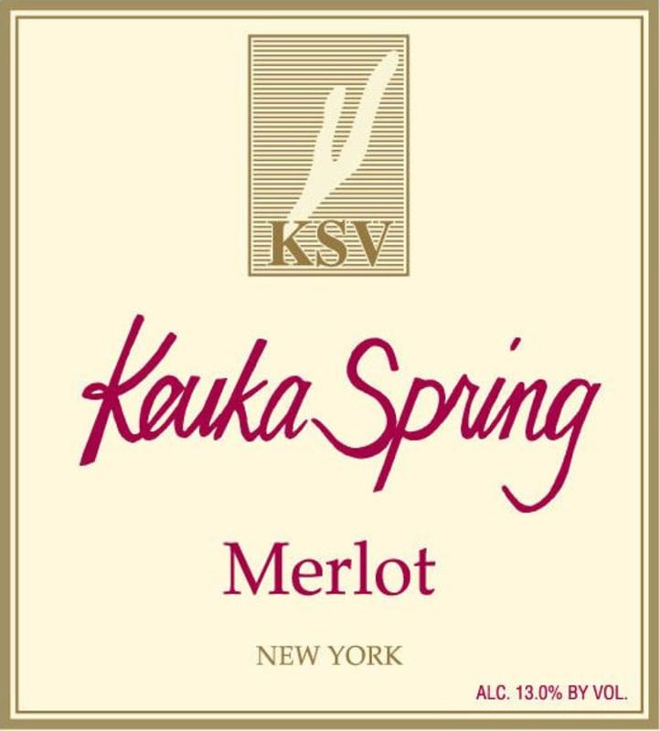 Keuka Spring Winery Merlot 2014 Front Label
