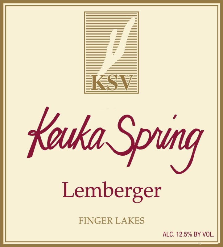 Keuka Spring Winery Lemberger 2013 Front Label