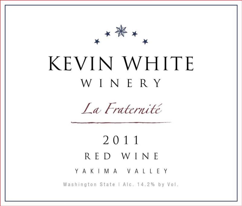 Kevin White Winery La Fraternite 2011 Front Label