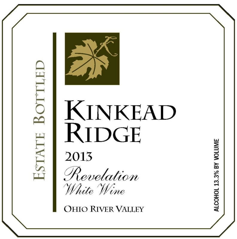 Kinkead Ridge Winery Revelation White 2013 Front Label