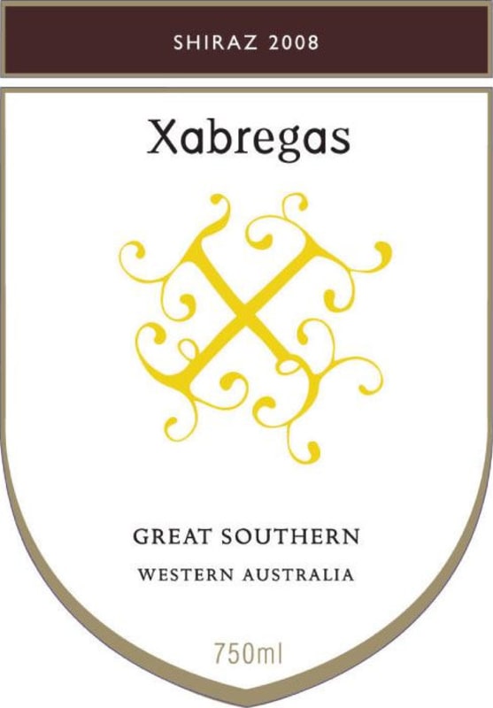 Xabregas Wines Shiraz 2008 Front Label