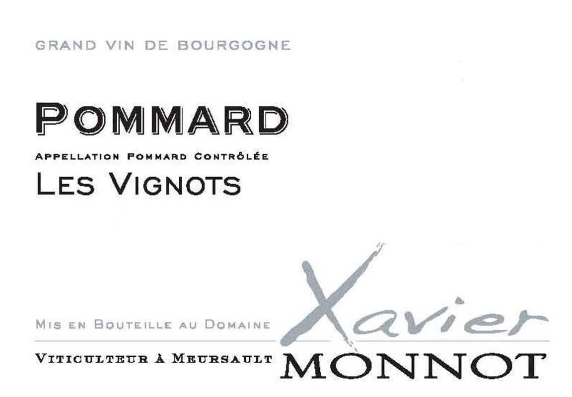 Xavier Monnot Pommard Les Vignots 2011 Front Label