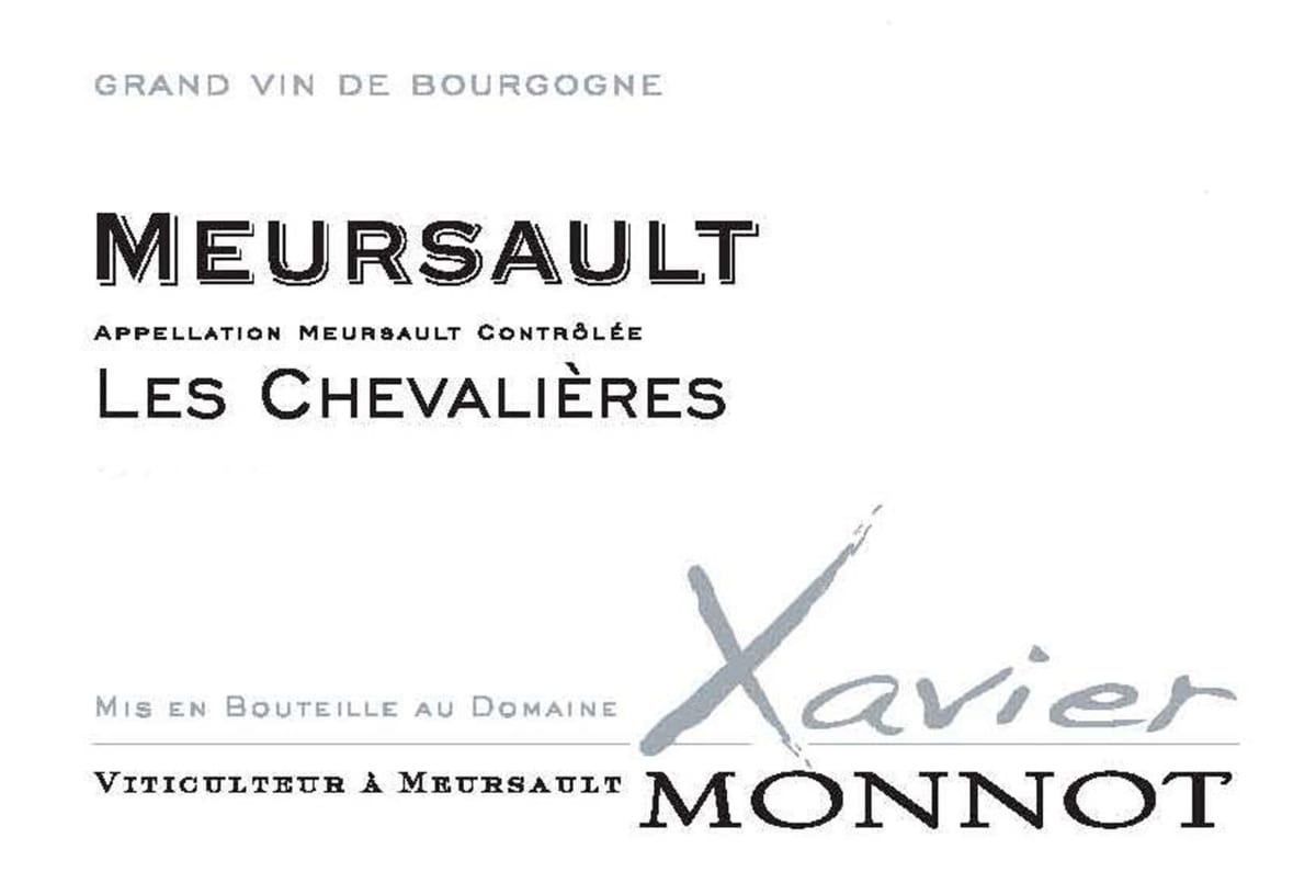 Xavier Monnot Meursault Les Chevalieres 2013 Front Label