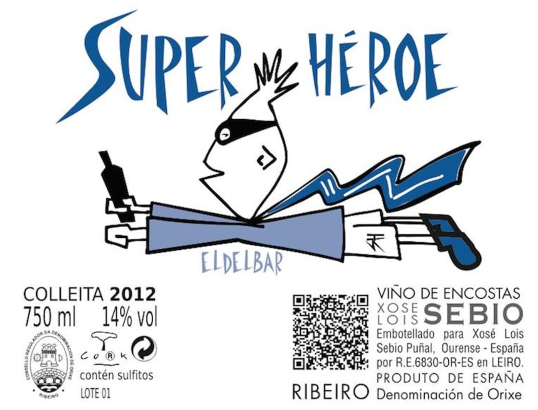 Xose Lois Sebio Super Heroe 2012 Front Label