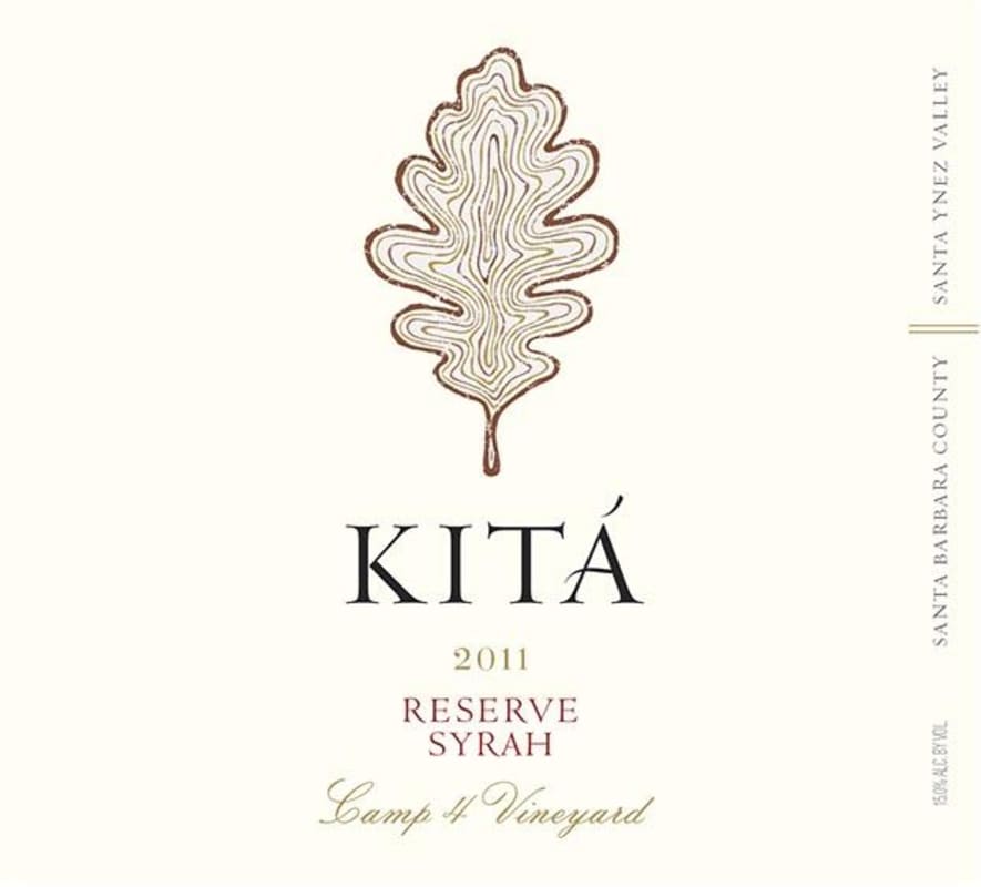 Kita Wines Camp 4 Vineyard Reserve Syrah 2011 Front Label
