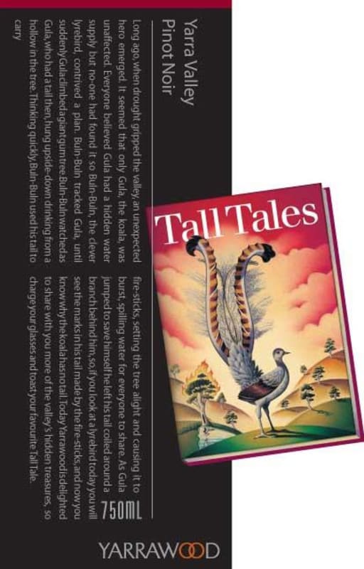 Yarrawood Estate Tall Tales Pinot Noir 2008 Front Label