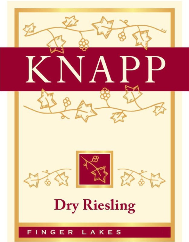Knapp Vineyards Dry Riesling 2014 Front Label