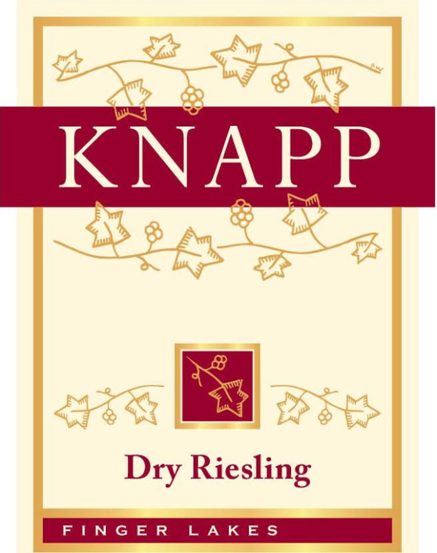 Knapp Vineyards Dry Riesling 2015 Front Label