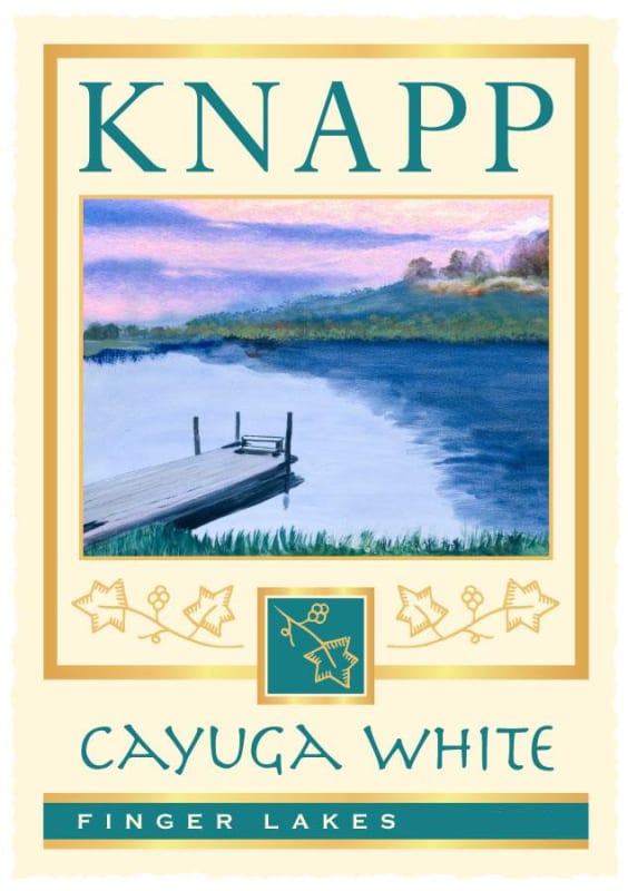 Knapp Vineyards Cayuga White 2014 Front Label