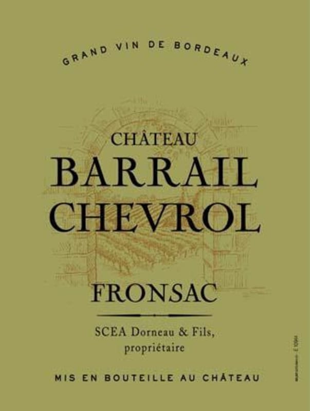 Yvon Mau Fronsac Chateau Barrail Chevrol 2011 Front Label