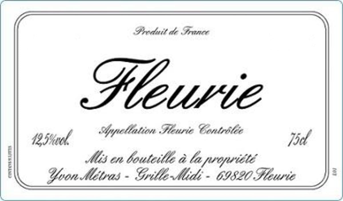 Yvon Metras Fleurie 2014 Front Label