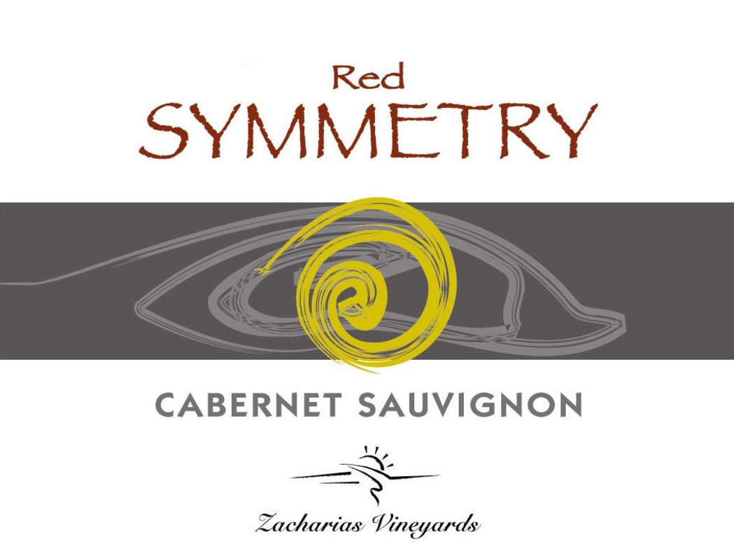 Zacharias Vineyards Red Symmetry Cabernet Sauvignon 2013 Front Label