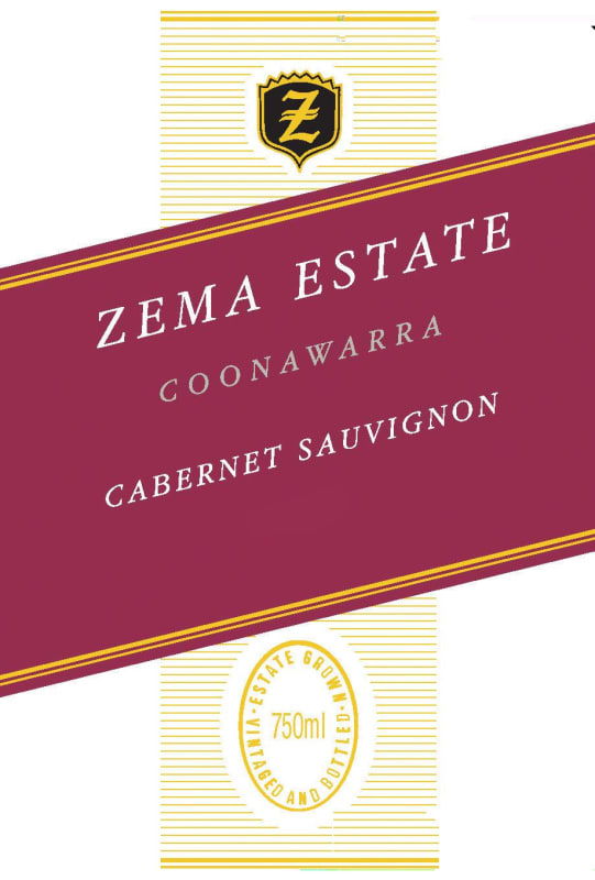 Zema Estate Cabernet Sauvignon 2012 Front Label