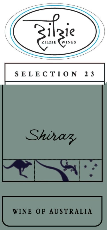 Zilzie Wines Selection 23 Shiraz 2010 Front Label