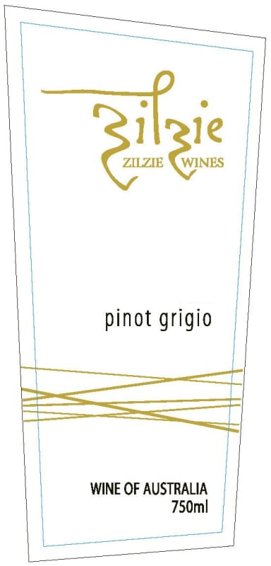 Zilzie Wines Estate Pinot Grigio 2011 Front Label