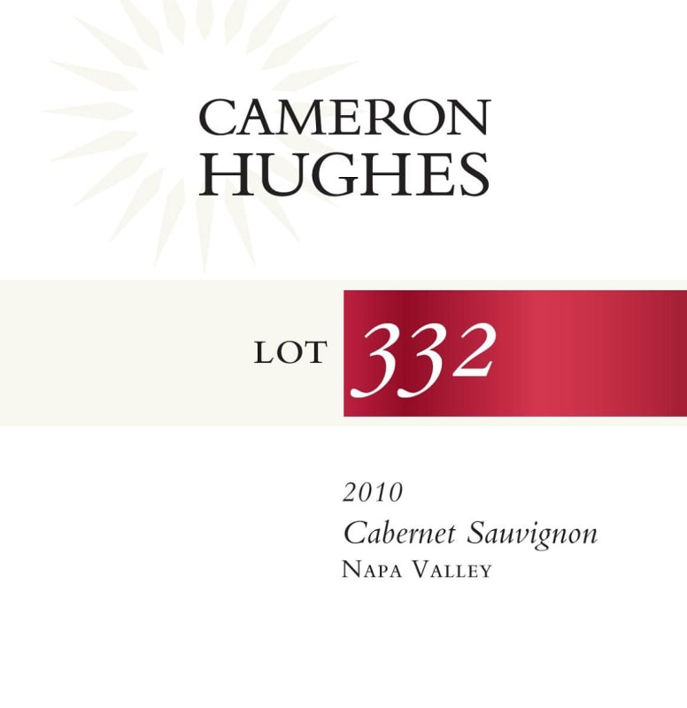 Cameron Hughes Lot 332 Cabernet Sauvignon 2010 Front Label