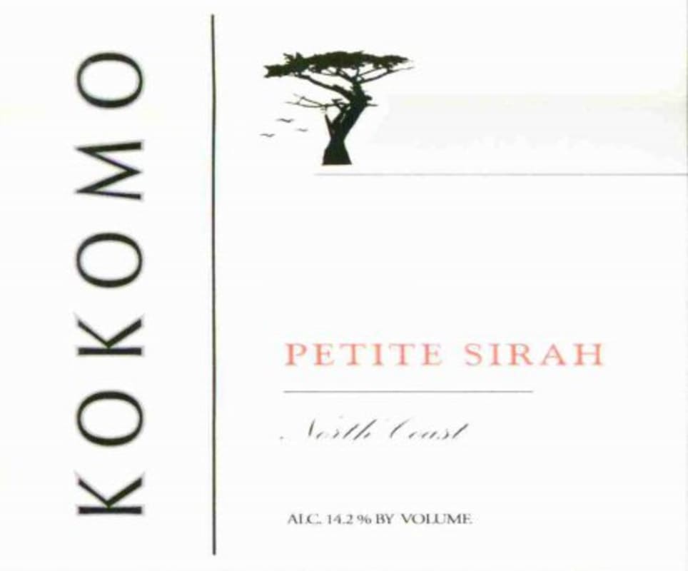 Kokomo Petite Sirah 2010 Front Label