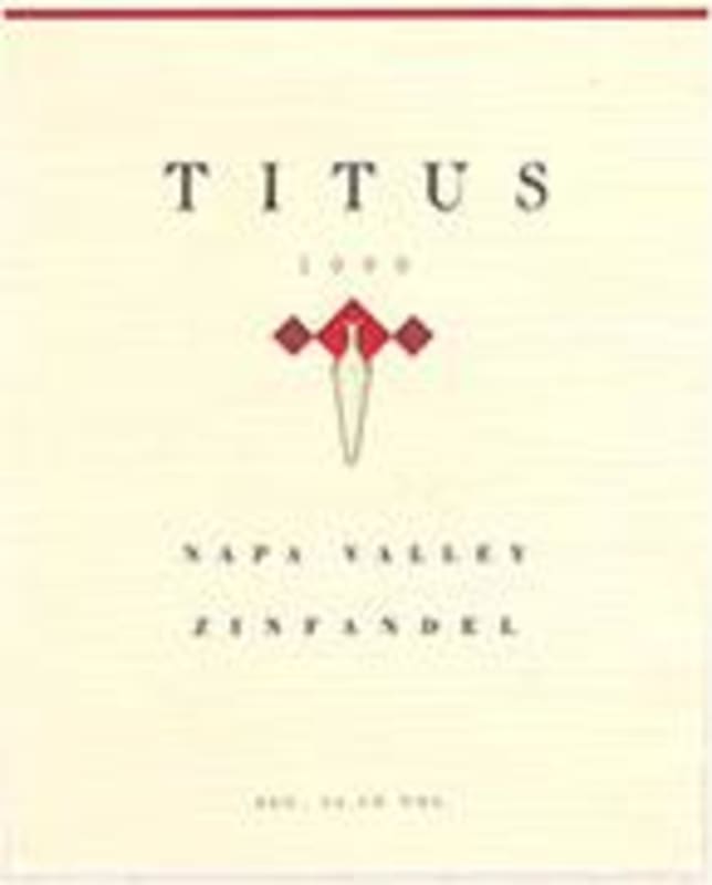 Titus Zinfandel 1999 Front Label