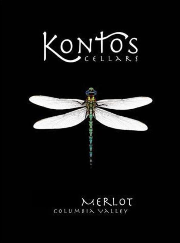 Kontos Cellars Merlot 2010 Front Label
