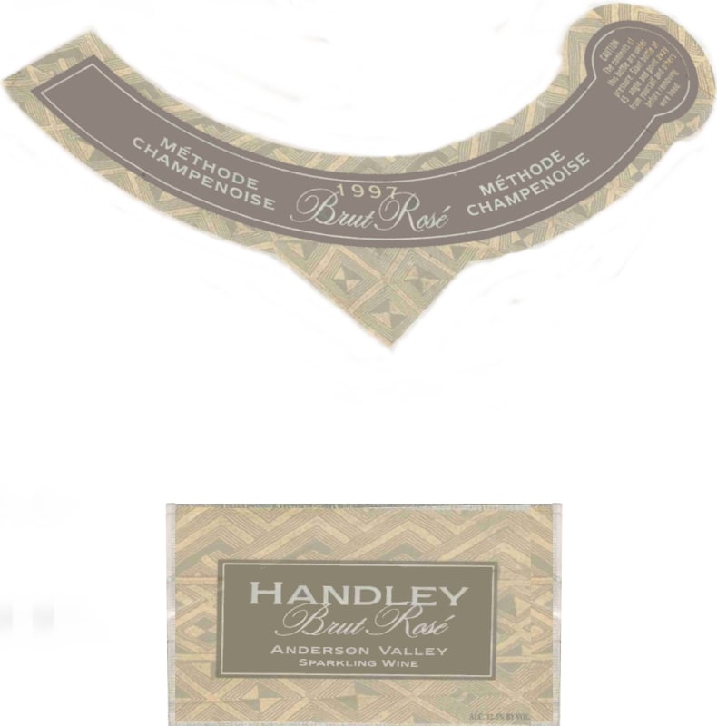 Handley Brut Rose 1997 Front Label