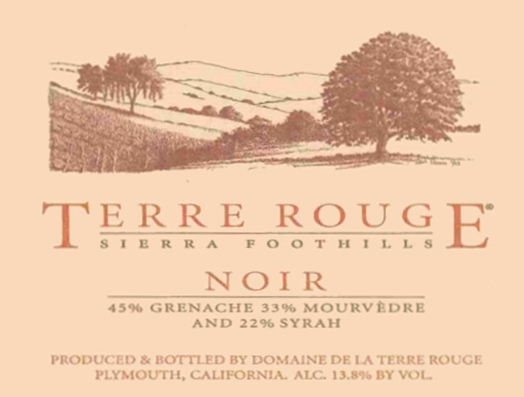 Terre Rouge Noir Grande Annee 1998 Front Label