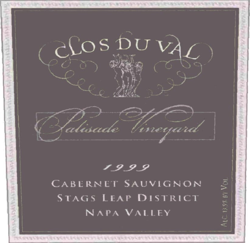 Clos du Val Palisades Cabernet Sauvignon 1999 Front Label