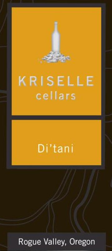 Kriselle Cellars Di tani 2013 Front Label