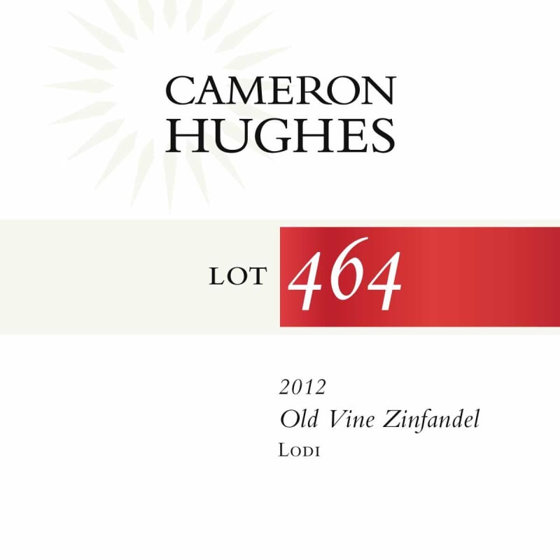 Cameron Hughes Lot 464 Old Vine Zinfandel 2012 Front Label